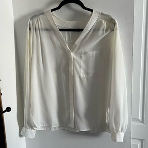 Button Down Chiffon Blouse